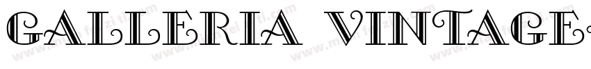 Galleria Vintage字体转换